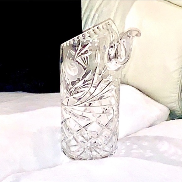 Murano Wave Pattern Hand Blown Vase - Purple - Picture 13 of 16